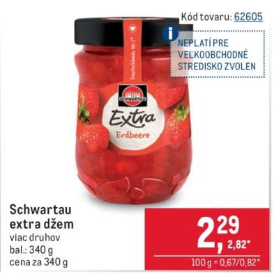 Schwartau Extra džem