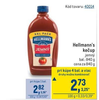 Hellmann's Kečup jemný