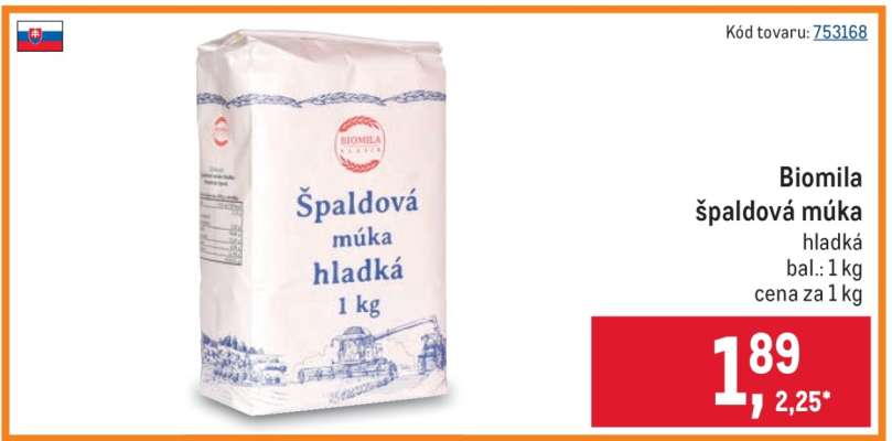 Biomila špaldová múka
