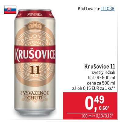 Krušovice 11°