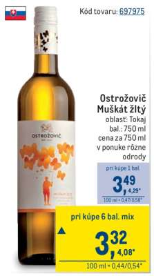 Ostrožovič Muškát žltý