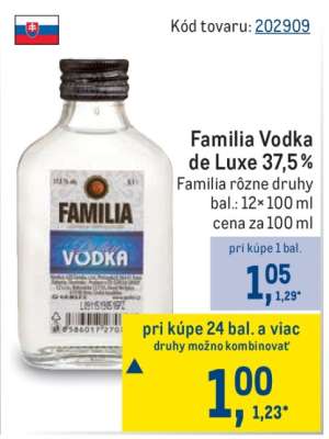 Familia Vodka de Luxe 37,5 %