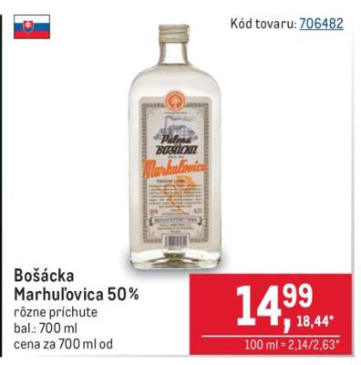 Bošácka marhulovica 50 %