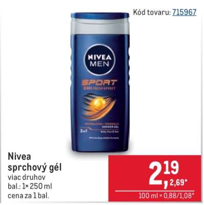 Nivea sprchový gél