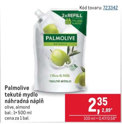 Palmolive tekuté mydlo náhradná náplň
