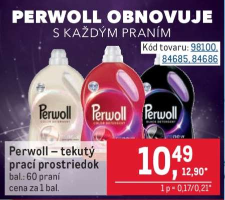 Perwoll Tekutý prací prostriedok