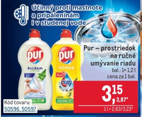 Pur Prostriedok na ručné umývanie riadu
