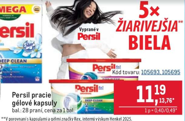 Persil pracie géloé kapsuly