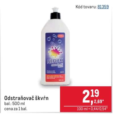 Odstraňovač škvŕn