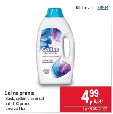 Gél na pranie