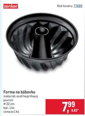 Forma na bábovku