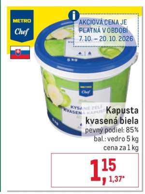 Kapusta kvasená biela