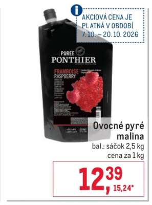 Ovocné pyré malina