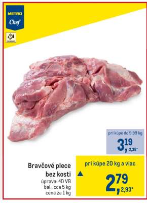 Bravčové plece bez kosti