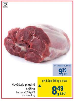 Hovädzie predné nožina