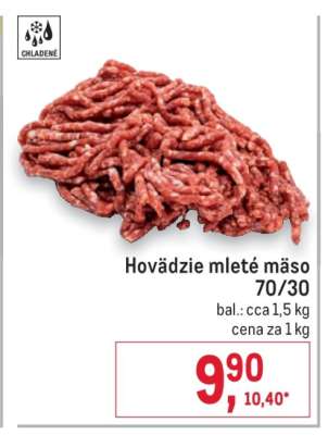 Hovädzie mleté mäso 70/30