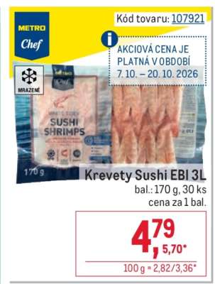 Krevety Sushi EBI 3L