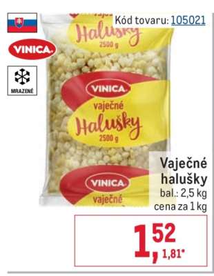 Vaječné halušky