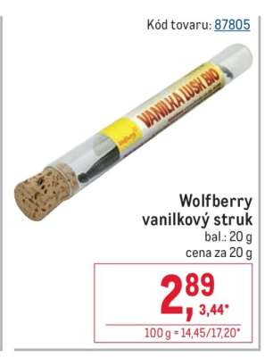 Wolfberry vanilkový struk
