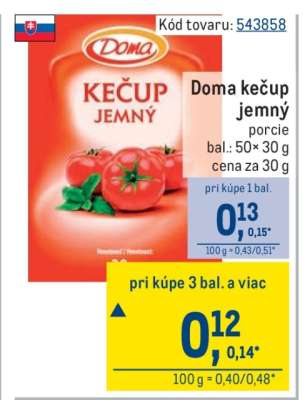 Doma kečup jemný