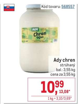 Ady chren strúhaný
