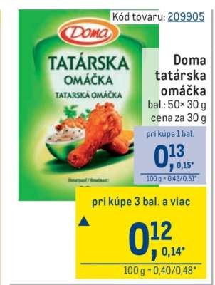 Doma tatárska omáčka