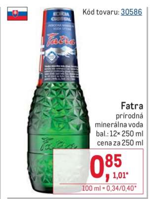 FATRA Prírodná minerálna voda