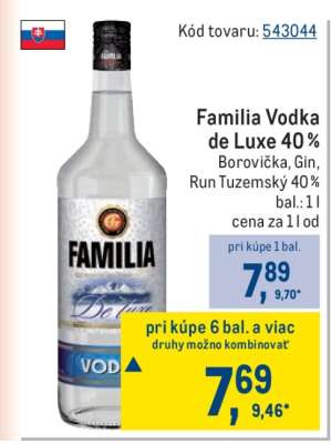 Familia Vodka de Luxe 40 %