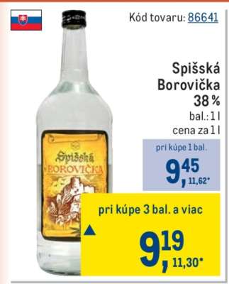 Spišská Borovička 38%
