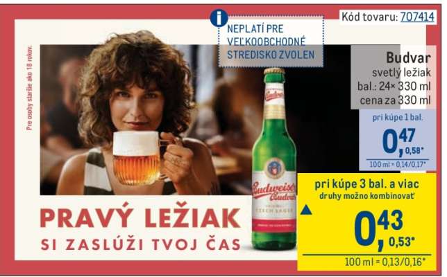 Budvar svetlý ležiak