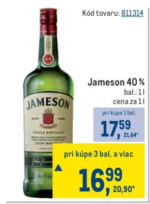 Jameson 40 %