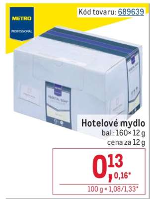 Hotelové mydlo