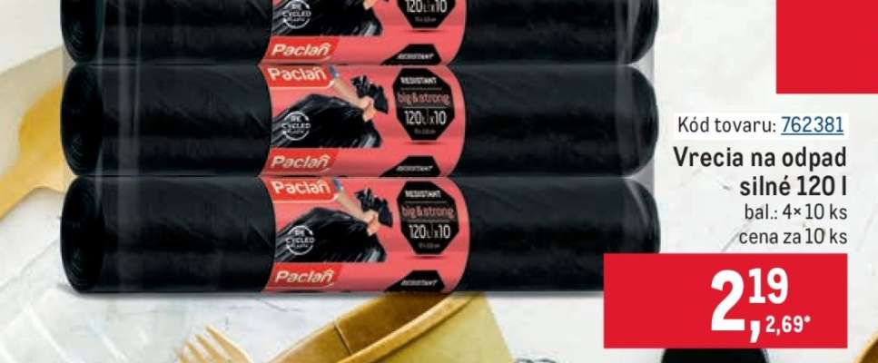 Vrecia na odpad silné 120 l