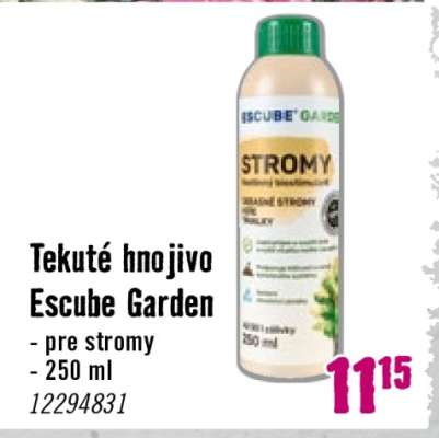 Tekuté hnojivo Escube Garden