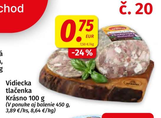 Vidiecka tlačenka Krásno 100 g