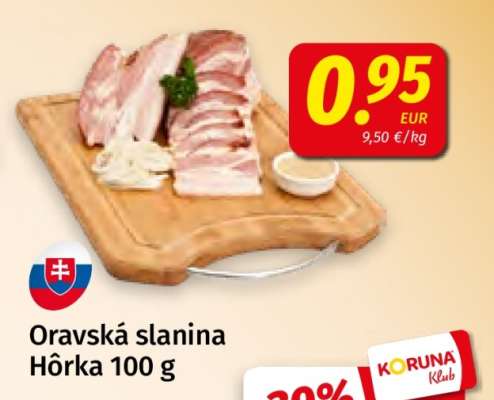 Oravská slanina Hôrka 100 g