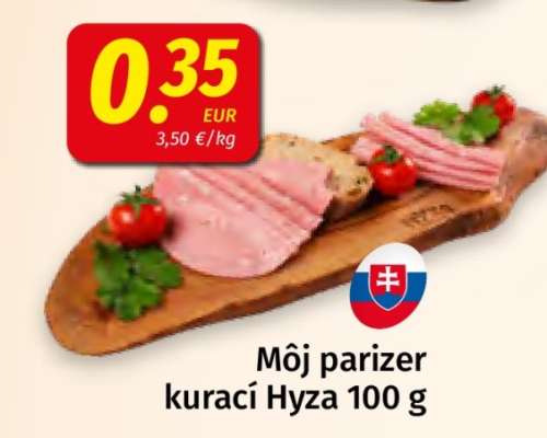 Môj parizer kurací Hyza 100 g
