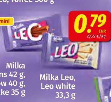 Milka Leo, Leo white 33,3 g