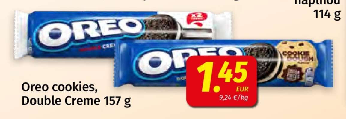 Oreo cookies, Double Creme 157 g