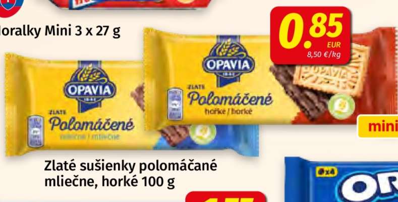 Zlaté sušienky polomáčané mliečne, horké 100 g