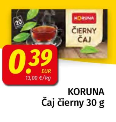 KORUNA Čaj čierny 30 g
