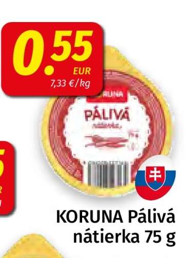 KORUNA Pálivá nátierka 75 g