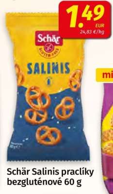 Schär Salinis praclíky bezgluténové 60 g