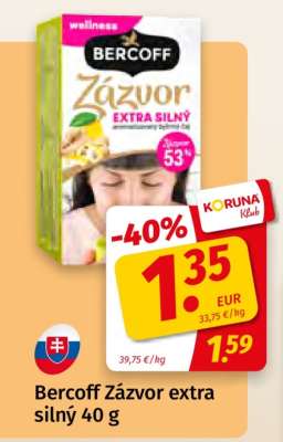 Bercoff Zázvor extra silný 40 g