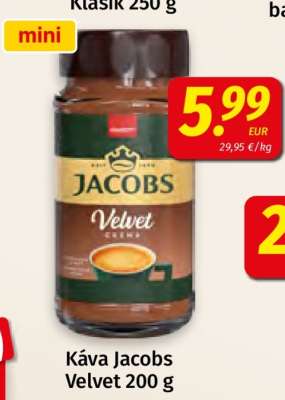 Káva Jacobs Velvet 200 g