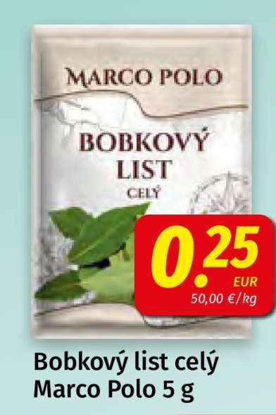 Bobkový list celý Marco Polo 5 g