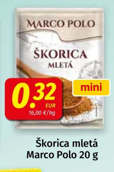 Škorica mletá Marco Polo 20 g