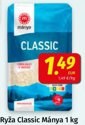 Ryža Classic Mánya 1 kg