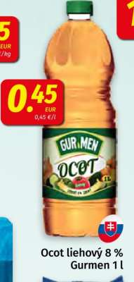 Ocot liehový 8 % Gurmen 1 l