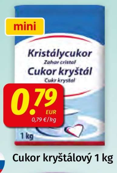 CUKOR KRYŠTÁLOVÝ 1 kg